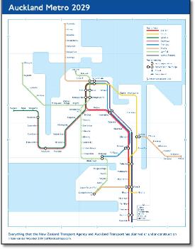 Auckland Metro map LU style SAM VANDER WEERDEN