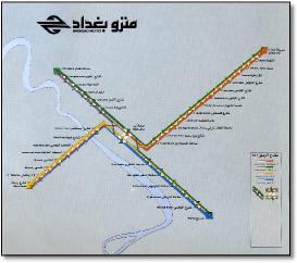 Iraq train / rail map