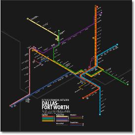Dallas-Fort Worth Chris Smere train rail map
