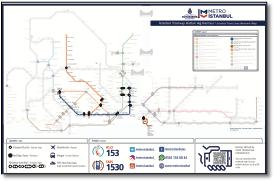 İstanbul Tramvay Hatları Haritası / Tram Lines Map
