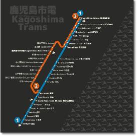 Kagoshima Trams dark (Chris Smere)