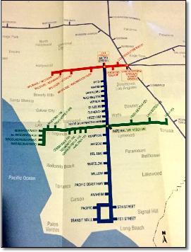 LA Subway map 1996 Kenny Uong