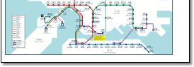 Hong Kong MTR  train / rail map