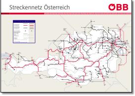 Austria OBB train rail map