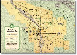 Portland trolly map 1943
