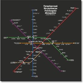 St Petersburg metro map Chris Smere