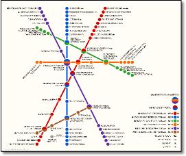 St Petersburg metro map in Soviet style Theo Ditsek