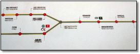 Athens Proastiakos train / rail map