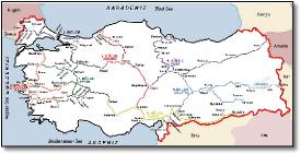 Turkey TCDD map