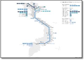 Vietnam-train-map train / rail map