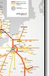 Railteam Europe rail / train map