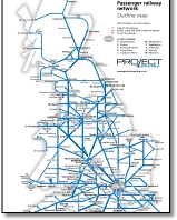UK train map / diary size
