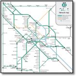 London Overground rail / train map