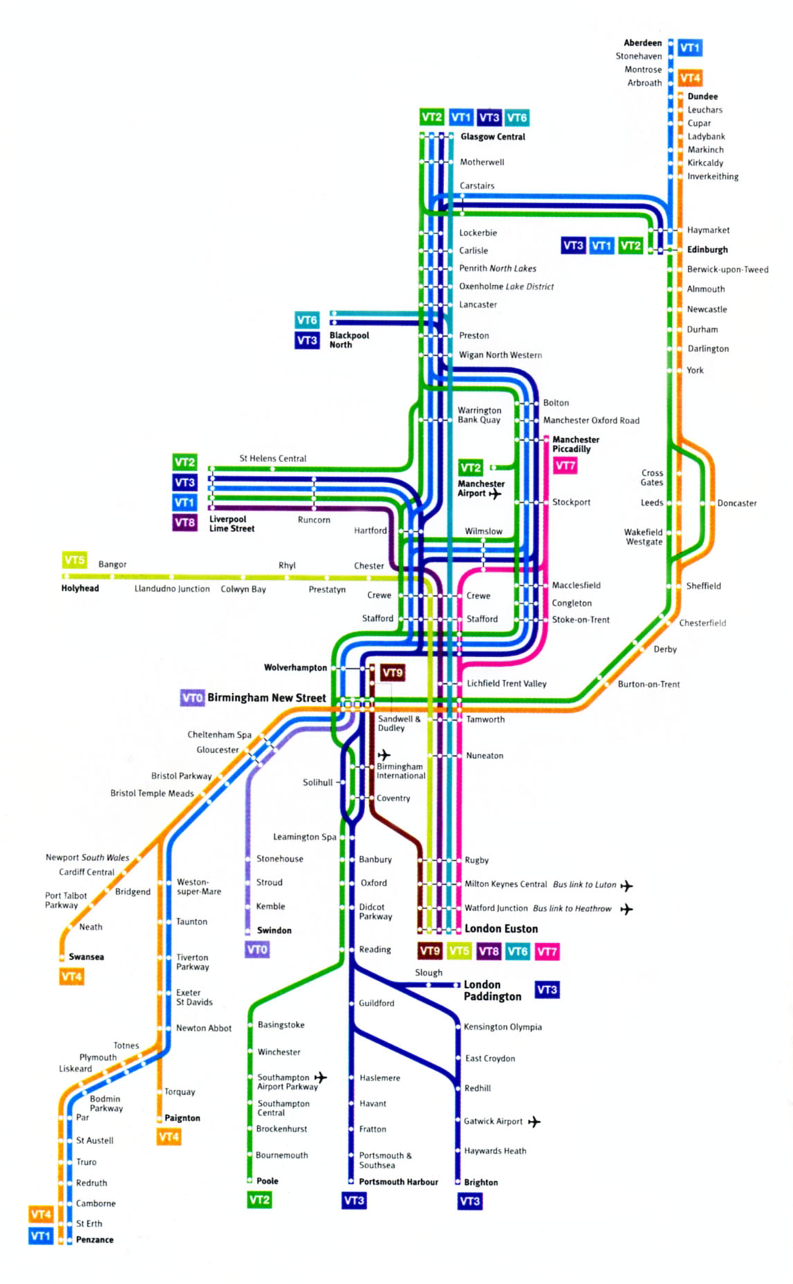 West Coast Train Line Map West Coast Main Line / Virgin Trains