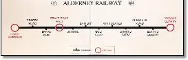 Alderney railway map