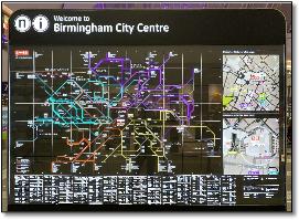 Birmingham New Street station city centre map