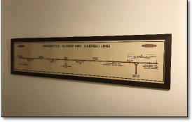 BR Glossop & Hadfield lines map