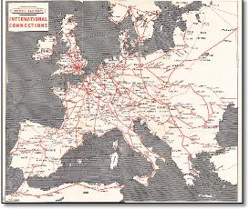 BR International Connections train rail map