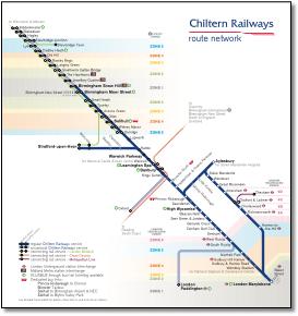 Chiltern trains rail map 