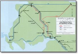 Dumfries & Galloway rail train map