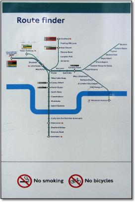 DLR route finder rail train map