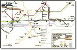 DLR Docklands train rail map