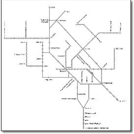 East Midlands Railway franchise train rail base map