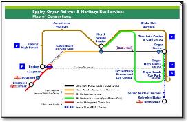 Epping Onger Railway train rail map