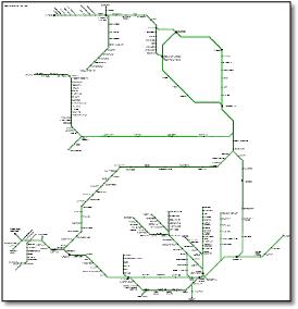 Wales rail map
