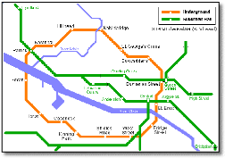 Glasgow Subway Underground map