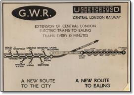 GWR LU Ealing opening map