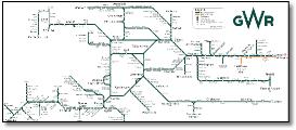 GWR rail train map