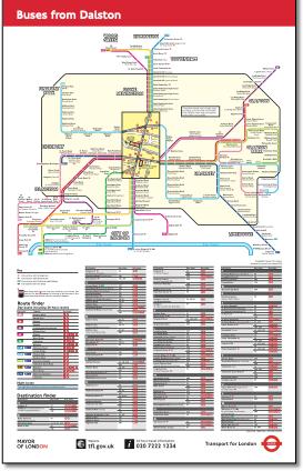 Dalston Bus map