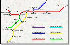 LO ELL alternative routes / disruption map