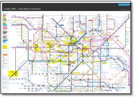 London Underground tube map  plan 2050