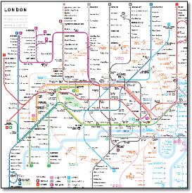 London Underground tube map 