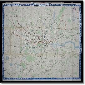 London rail map R. G. Lewis 1960