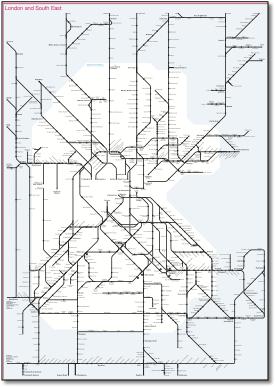 London & SE disability train rail map 