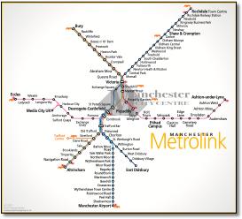 Manchester Metrolink tram map