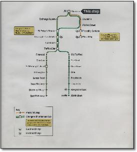 Manchester Metrolink Victoria station map