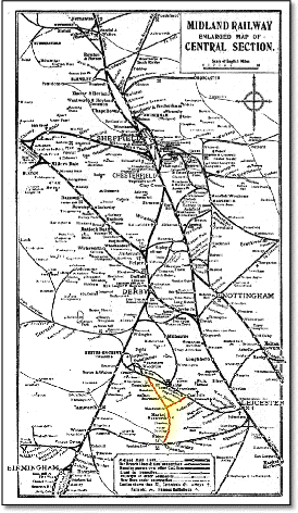 Midland Railway central map