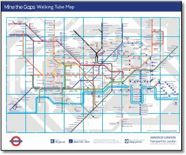 Mind the gaps Underground tube map  plan 2050