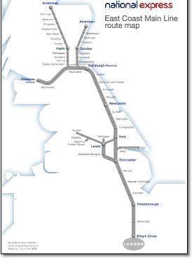 virgin rail route map