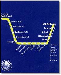 Esk Valley timetable map