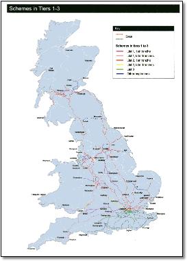Network Rail electrification plan map