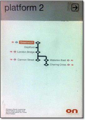 Overground Network platform sign map 