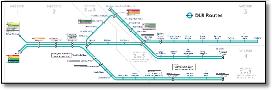 DLR Docklands train rail map