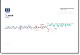 Crossrail train rail map