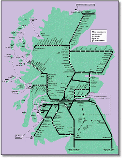 Glasgow Subway Underground map
