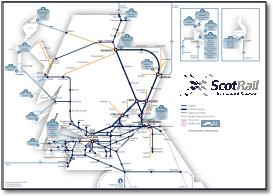 ScotRail summary map 9b Scotland train / rail network map